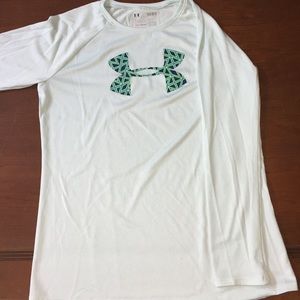 Like blue green long sleeved t shirt